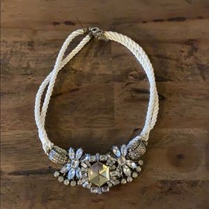 Beautiful White/Gold Statement Necklace